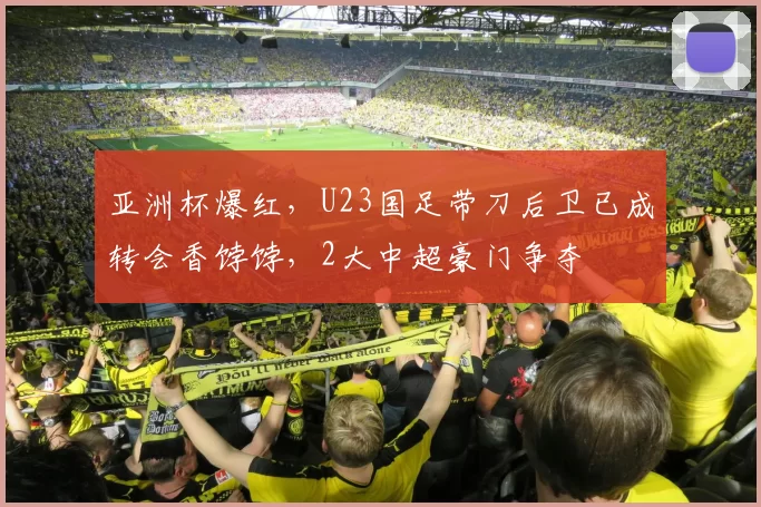 亚洲杯爆红,U23国足带刀后卫已成转会香饽饽,2大中超豪门争夺